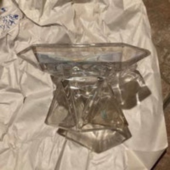 Partylite candle holder or turn over for dish or vase, glass